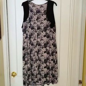 Lane Bryant MIDI Black & White Dress (size 26/28W)